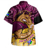 Brisbane Broncos Naidoc Week Custom Hawaiian Shirt - Brisbane Broncos For Our Elders Aboriginal Inspired Hawaiian Shirt