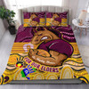 Brisbane Broncos Naidoc Week Custom Bedding Set - Brisbane Broncos For Our Elders Aboriginal Inspired Bedding Set