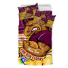 Brisbane Broncos Naidoc Week Custom Bedding Set - Brisbane Broncos For Our Elders Aboriginal Inspired Bedding Set