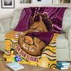 Brisbane Broncos Naidoc Week Custom Blanket - Brisbane Broncos For Our Elders Aboriginal Inspired Blanket