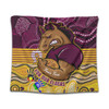 Brisbane Broncos Naidoc Week Custom Tapestry - Brisbane Broncos For Our Elders Aboriginal Inspired Tapestry