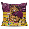 Brisbane Broncos Naidoc Week Custom Pillow Covers - Brisbane Broncos For Our Elders Aboriginal Inspired Pillow Covers