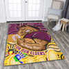 Brisbane Broncos Naidoc Week Custom Area Rug - Brisbane Broncos For Our Elders Aboriginal Inspired Area Rug