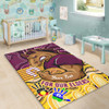 Brisbane Broncos Naidoc Week Custom Area Rug - Brisbane Broncos For Our Elders Aboriginal Inspired Area Rug