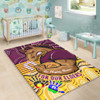 Brisbane Broncos Naidoc Week Custom Area Rug - Brisbane Broncos For Our Elders Aboriginal Inspired Area Rug