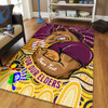 Brisbane Broncos Naidoc Week Custom Area Rug - Brisbane Broncos For Our Elders Aboriginal Inspired Area Rug