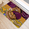 Brisbane Broncos Naidoc Week Custom Door Mat - Brisbane Broncos For Our Elders Aboriginal Inspired Door Mat