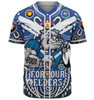 Canterbury-Bankstown Bulldogs Naidoc Week Custom Baseball Shirt - Bulldogs Naidoc For Our Elders Dot Art Style Baseball Shirt
