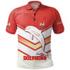 Redcliffe Sport  Polo Shirt - Dolphins Macost With Australia Flag  Polo Shirt