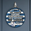 Canterbury-Bankstown Bulldogs Door Sign - Welcome To Our Fan Zone Door Sign