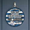 Canterbury-Bankstown Bulldogs Door Sign - Welcome To Our Fan Zone Door Sign