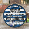 Canterbury-Bankstown Bulldogs Door Sign - Welcome To Our Fan Zone Door Sign
