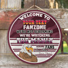 Sea Eagles Door Sign - Welcome To Our Fan Zone Door Sign