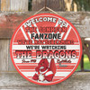 Illawarra and St George Door Sign - Welcome To Our Fan Zone Door Sign