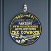 North Queensland Cowboys Door Sign - Welcome To Our Fan Zone Door Sign