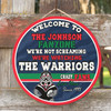 New Zealand Door Sign - Welcome to Our Fan Zone Door Sign