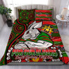 South Sydney Rabbitohs Custom Bedding Set - Bunnies For Our Elders Hoodie Bedding Set