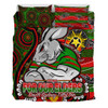 South Sydney Rabbitohs Custom Bedding Set - Bunnies For Our Elders Hoodie Bedding Set