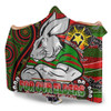 South Sydney Rabbitohs Custom Hooded Blanket - Bunnies For Our Elders Hoodie Hooded Blanket