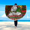 South Sydney Rabbitohs Custom Beach Blanket - Bunnies For Our Elders Hoodie Beach Blanket
