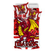 Dragons Naidoc Week Custom Bedding Set - Dragons Naidoc Week For Our Elders Dot Art Dragon REDNWHITE4EVER Bedding Set