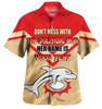 Redcliffe Dolphins Mother's Day Hawaiian Shirt - Screaming Mom and Crazy Fan