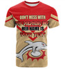 Redcliffe Dolphins Mother's Day T-Shirt - Screaming Mom and Crazy Fan