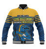 Parramatta Eels Mother's Day Baseball Jacket - Screaming Mom and Crazy Fan