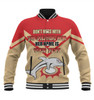Redcliffe Dolphins Mother's Day Baseball Jacket - Screaming Mom and Crazy Fan
