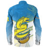 Parramatta Eels Sport Long Sleeve Shirt - Parramatta Eels Mascot With Australia Flag