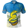 Parramatta Eels Sport Polo Shirt - Parramatta Eels Mascot With Australia Flag