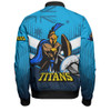 Gold Coast Sport Bomber Jacket - Titans Mascot With Australia Flag