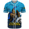 Gold Coast Sport Baseball Shirt - Titans Mascot With Australia Flag