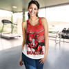 Illawarra and St George Sport Women's Racerback Tank - Dragons Mascot With Australia Flag