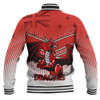 Illawarra and St George Sport Baseball Jacket - Dragons Mascot With Australia Flag