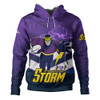 Melbourne Sport Hoodie - Storm Melbourne Mascot With Australia Flag