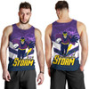 Melbourne Sport Men's Tank Top - Storm Melbourne Mascot With Australia Flag