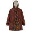 Australia Aboriginal Inspired Snug Hoodie - Goanna Aboriginal Art Snug Hoodie