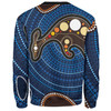 Australia Aboriginal Inspired Sweatshirt - Aboriginal Kangaroo Art Sweatshirt