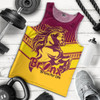 Brisbane Broncos Men's Tank Top - Bronx Mascot With Australia Flag