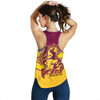 Brisbane Broncos Women's Racerback Tank - Bronx Mascot With Australia Flag