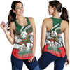 South Sydney Rabbitohs Women's Racerback Tank - Bunnies Mascot With Australia Flag