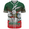 South Sydney Rabbitohs Baseball Shirt - Bunnies Mascot With Australia Flag