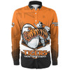 South Western of Sydney Long Sleeve Shirt - Tigers Mascot With Australia Flag