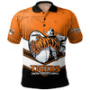 South Western of Sydney Polo Shirt - Tigers Mascot With Australia Flag