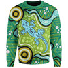 Australia Aboriginal Inspired Sweatshirt - Aboriginal Goanna Art Sweatshirt
