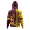 Brisbane Broncos Hoodie - Broncos Mascot Quater Style