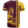 Brisbane Broncos T-Shirt - Broncos Mascot Quater Style