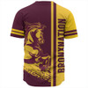 Brisbane Broncos Baseball Shirt - Broncos Mascot Quater Style