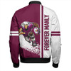 Manly Warringah Sea Eagles Bomber Jacket - Manly Warringah Sea Eagles Mascot Quater Style